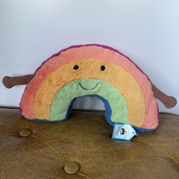Jellycat Other - NWT Rare Jellycat Amuseables Rainbow Plush Medium 12”